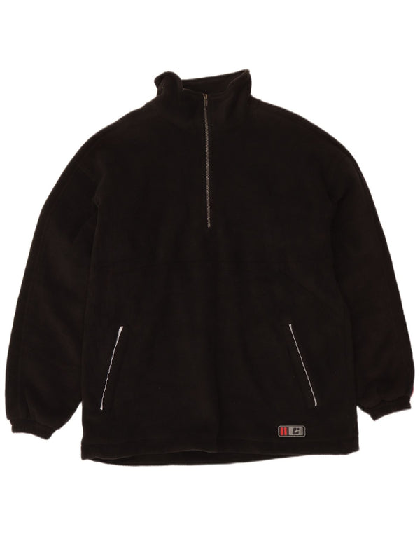Jumper de lã masculino Killtec com zíper e gola XL poliéster preto