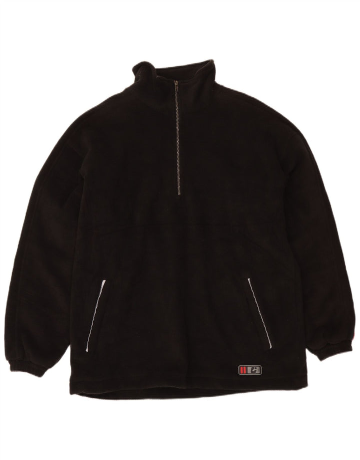 Jumper de lã masculino Killtec com zíper e gola XL poliéster preto