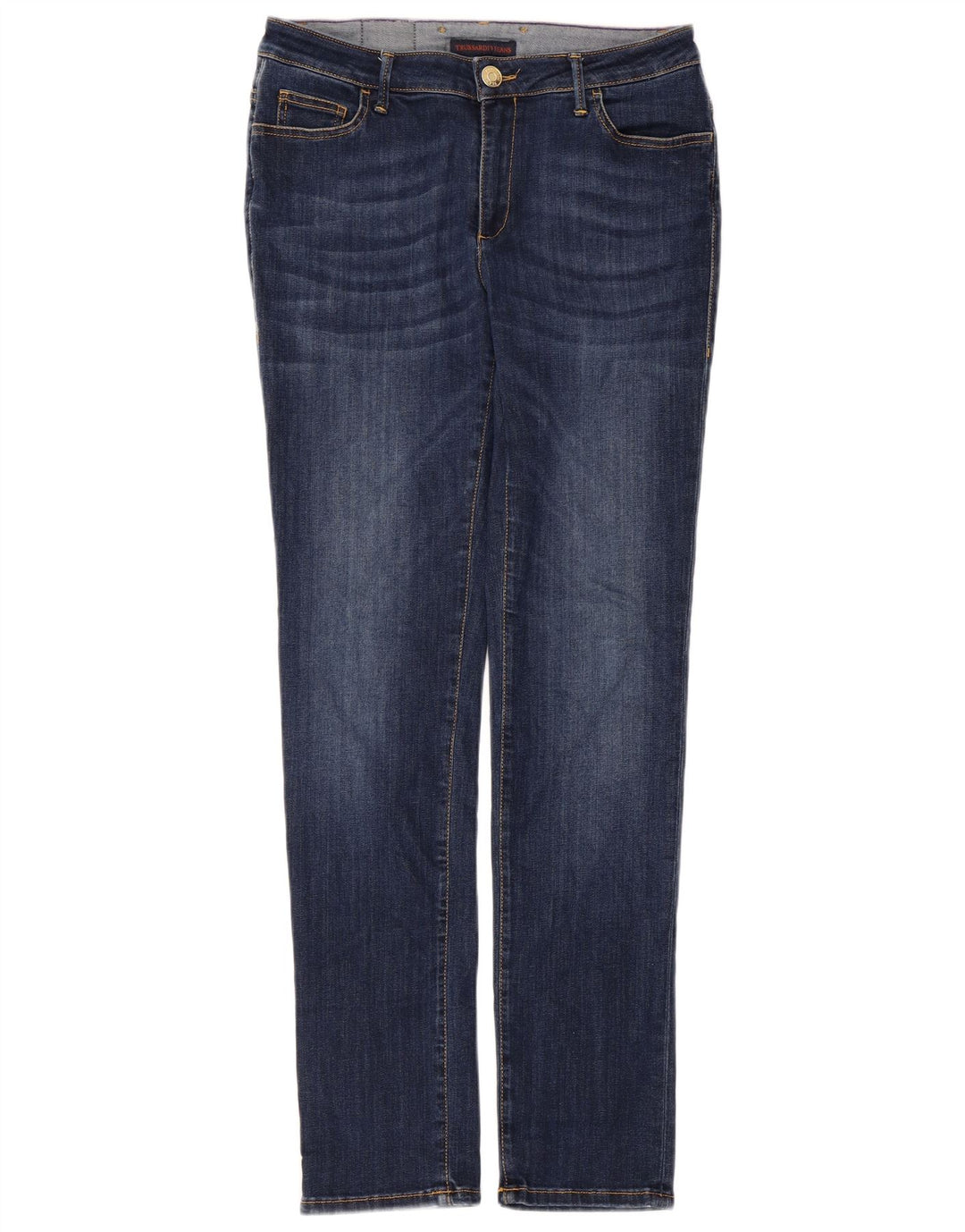Trussardi Jeans Slim Feminino IT 43 Médio W29 L30 Azul