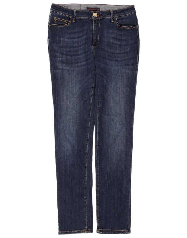 Trussardi Jeans Slim Feminino IT 43 Médio W29 L30 Azul