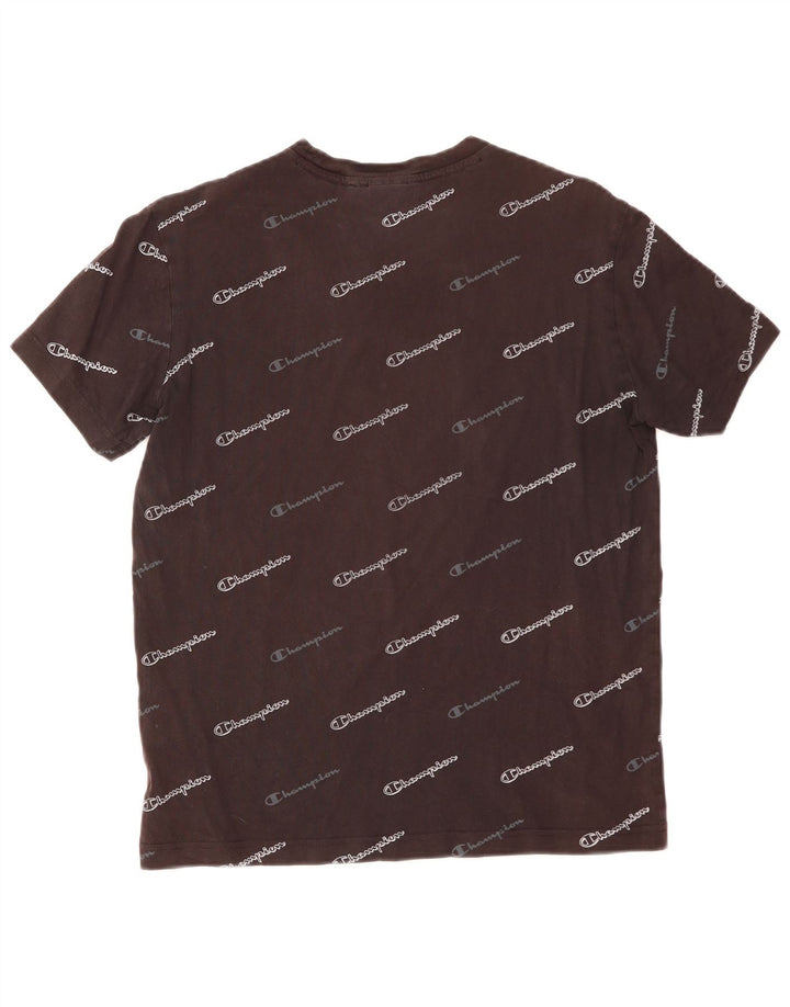 Camiseta masculina gráfica CHAMPION pequena preta