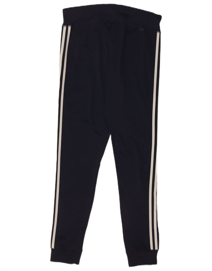 Leggings Adidas Femininas UK 8 Pequenas Azul Marinho Poliéster
