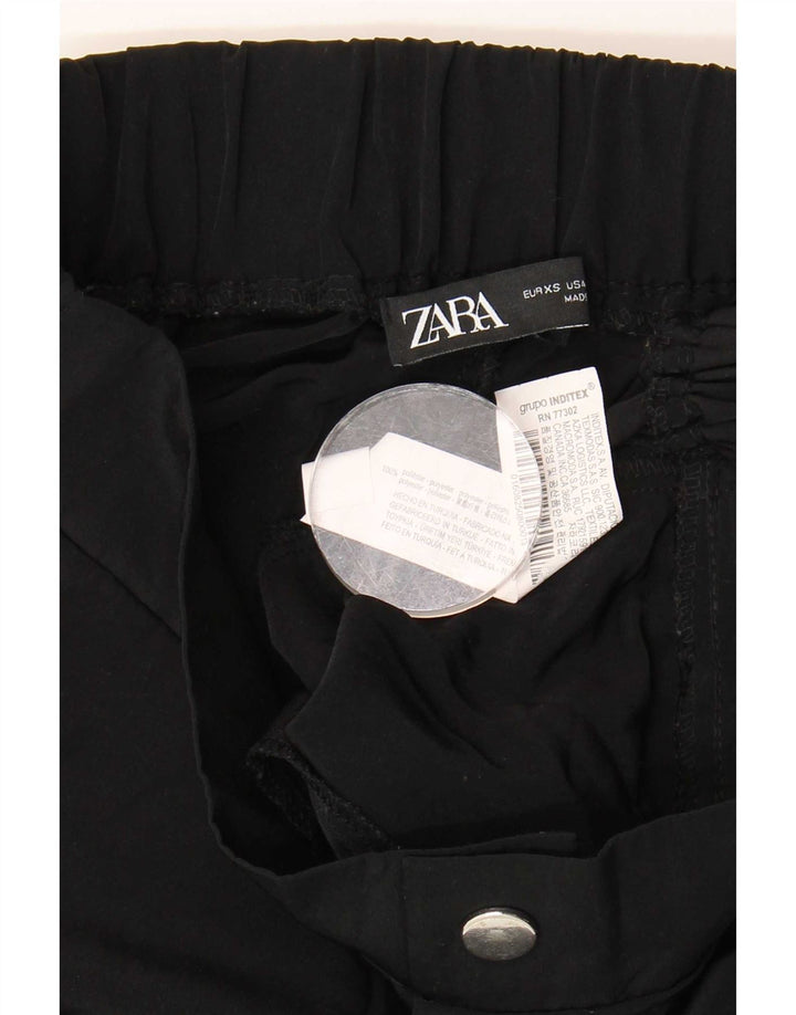 Calça jogger feminina Zara XS W24 L25 poliéster preto