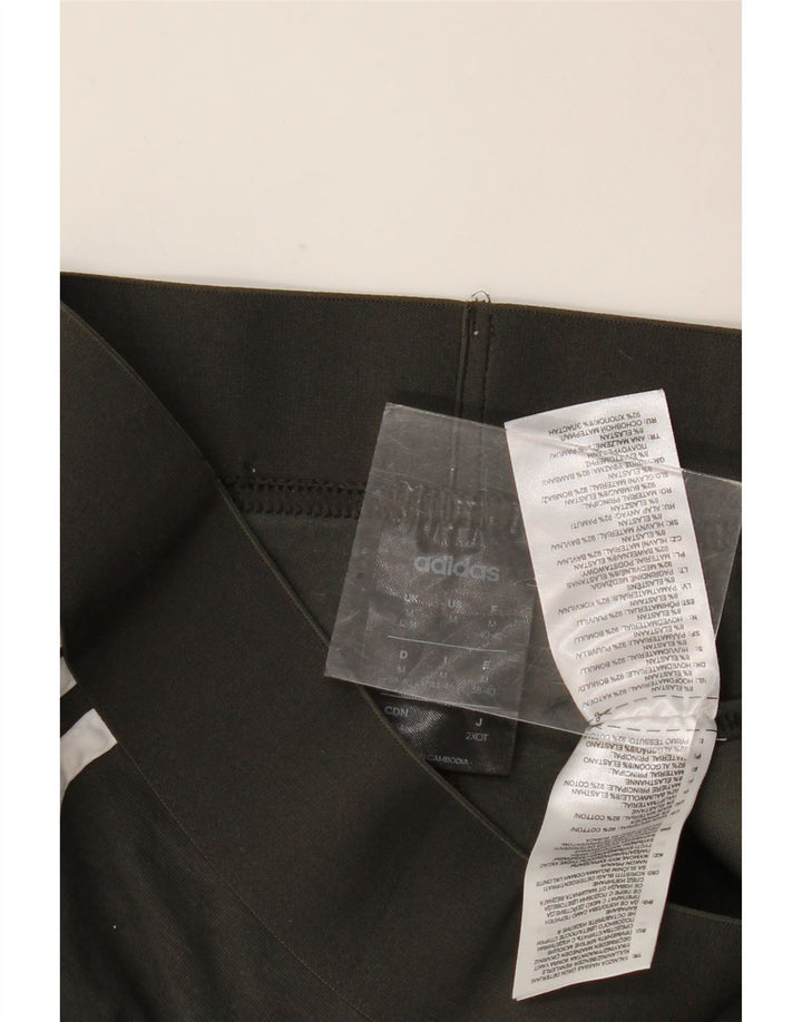 Leggings Adidas Femininas UK 12/14 Médio Algodão Cáqui