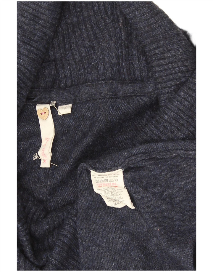 Vestido jumper feminino White Stuff Reino Unido 14 viscose azul marinho médio