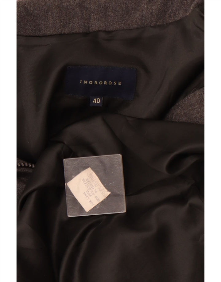 Sobretudo feminino Ingro Rose EU 40 lã cinza médio