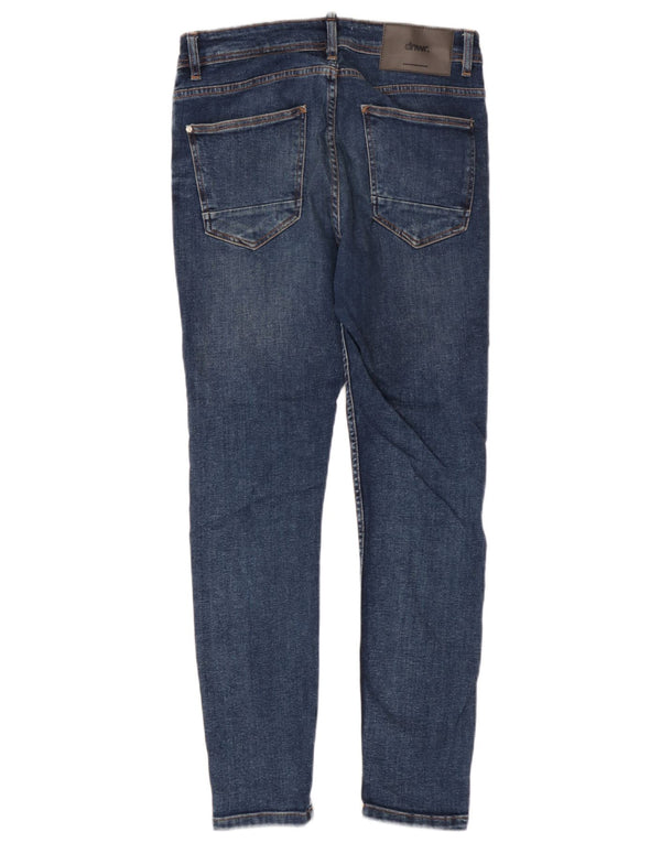 Zara Mens Skinny Jeans EU 40 Médio W31 L29 Azul Algodão