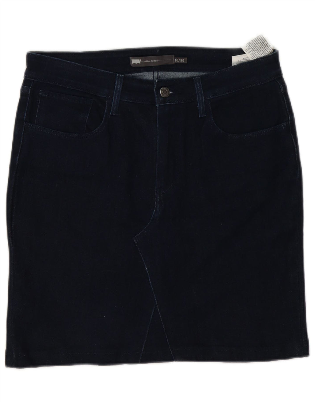 Saia jeans feminina Levi's W30 algodão azul marinho médio