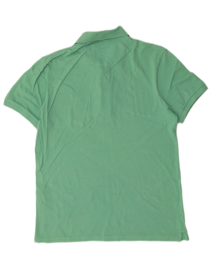 Camisa polo masculina Lyle & Scott de algodão verde médio