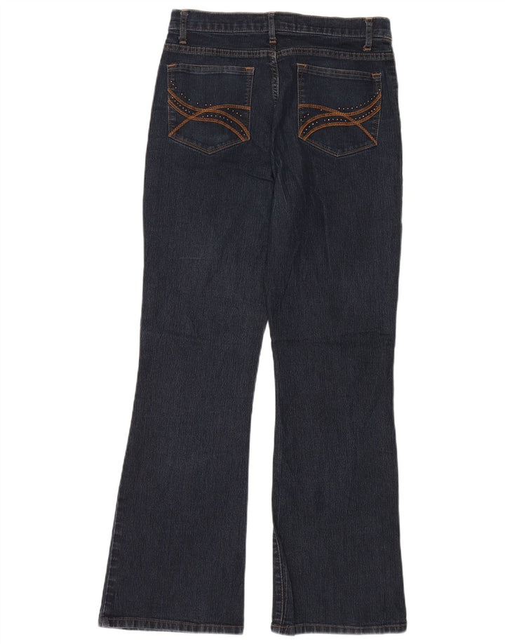 LEE Jeans feminino de cintura alta com corte alto US 8 médio W28 L30 azul marinho