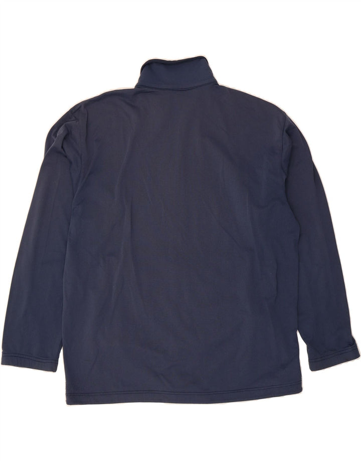 ASICS Mens Tracksuit Top Jacket XL Navy Blue Vintage Asics and Second-Hand Asics from Messina Hembry 