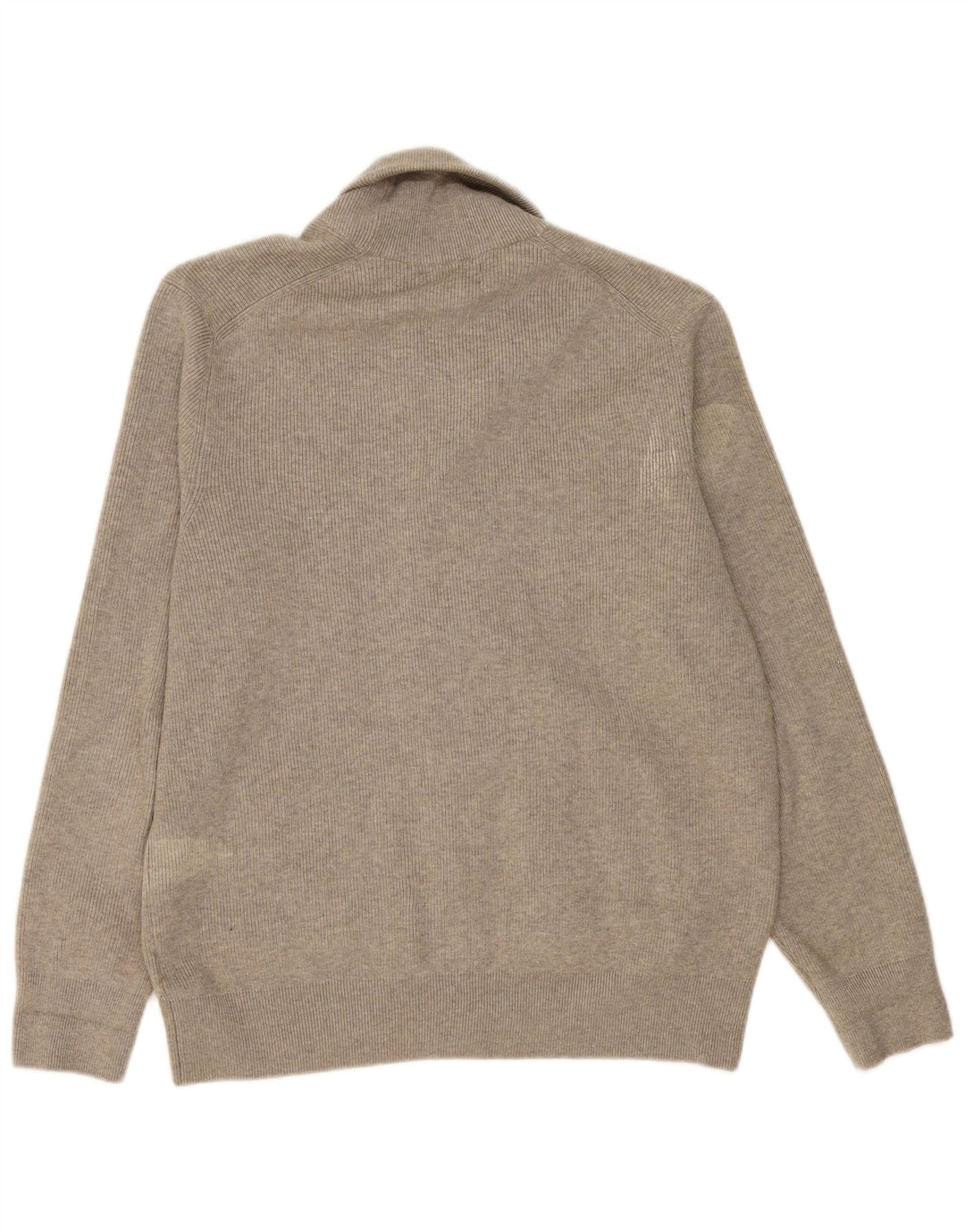 Suéter cardigã masculino MARKS & SPENCER Reino Unido 44/46 XL poliéster cinza