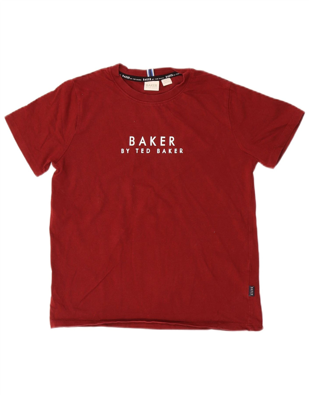 Camiseta gráfica TED BAKER Boys 10-11 anos algodão Borgonha