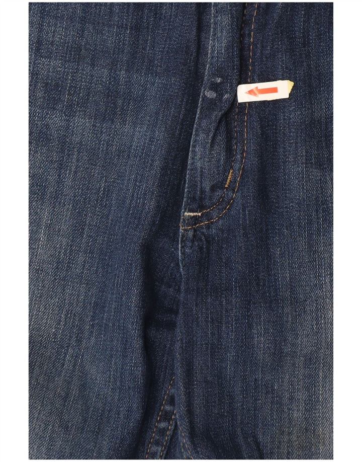 Lee Womens Cameron Straight Jeans W32 L29 Azul Marinho Algodão