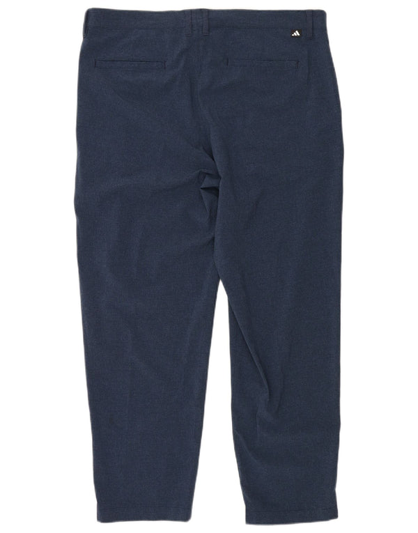 Calça Chino Reta Masculina Adidas W36 L28 Azul Marinho Poliéster
