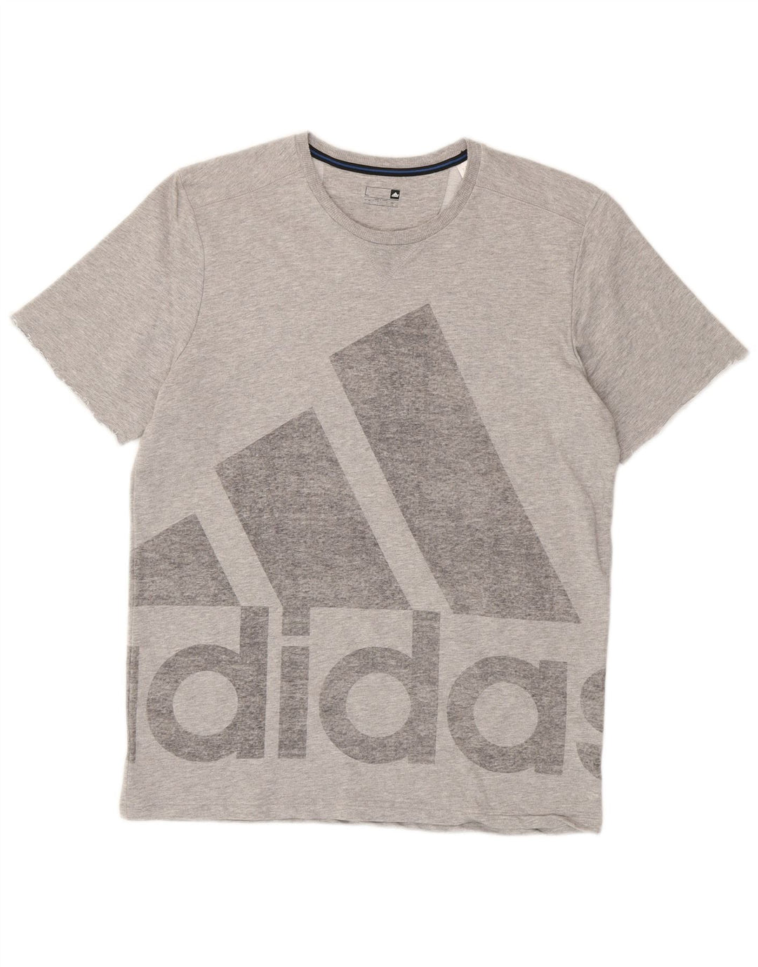 Camiseta Adidas Masculina Graphic Top Grande Algodão Cinza
