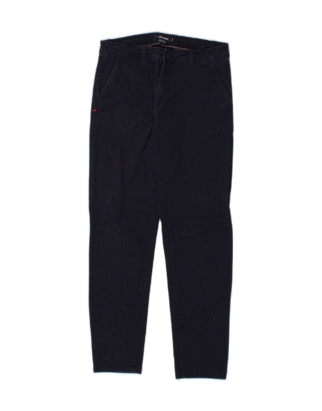 KANGOL Mens Slim Chino Trousers W30 L30  Navy Blue Cotton Vintage Kangol and Second-Hand Kangol from Messina Hembry 