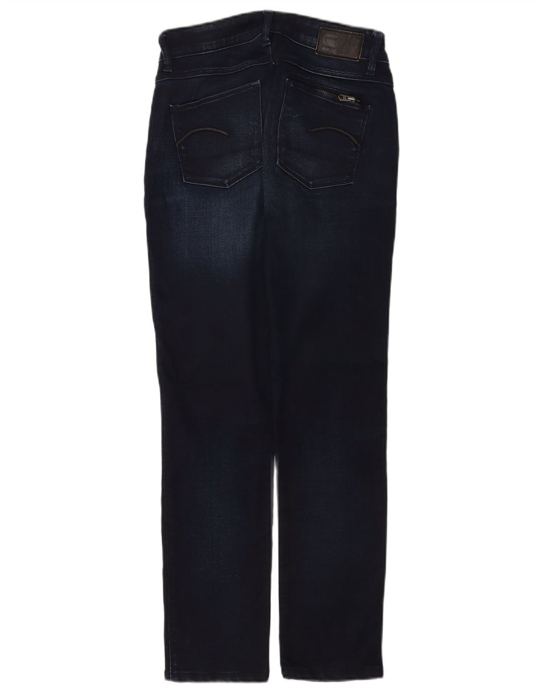Jeans slim feminino G-Star W26 L27 algodão azul marinho