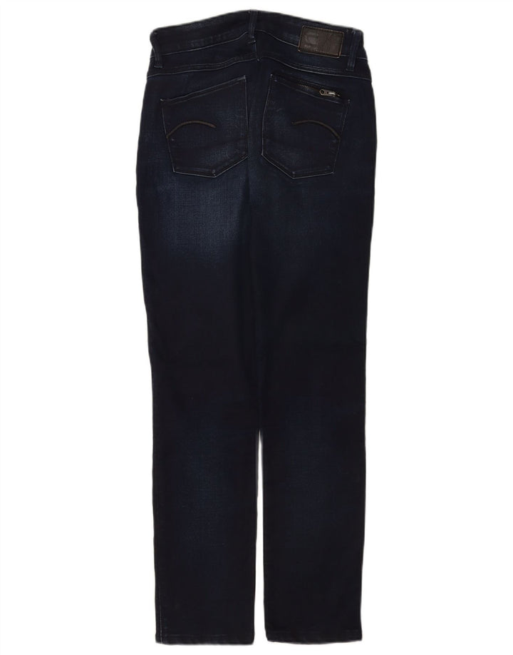 Jeans slim feminino G-Star W26 L27 algodão azul marinho