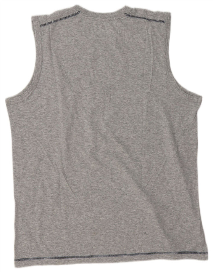 Top colete gráfico masculino Lotto 2XL cinza manchado