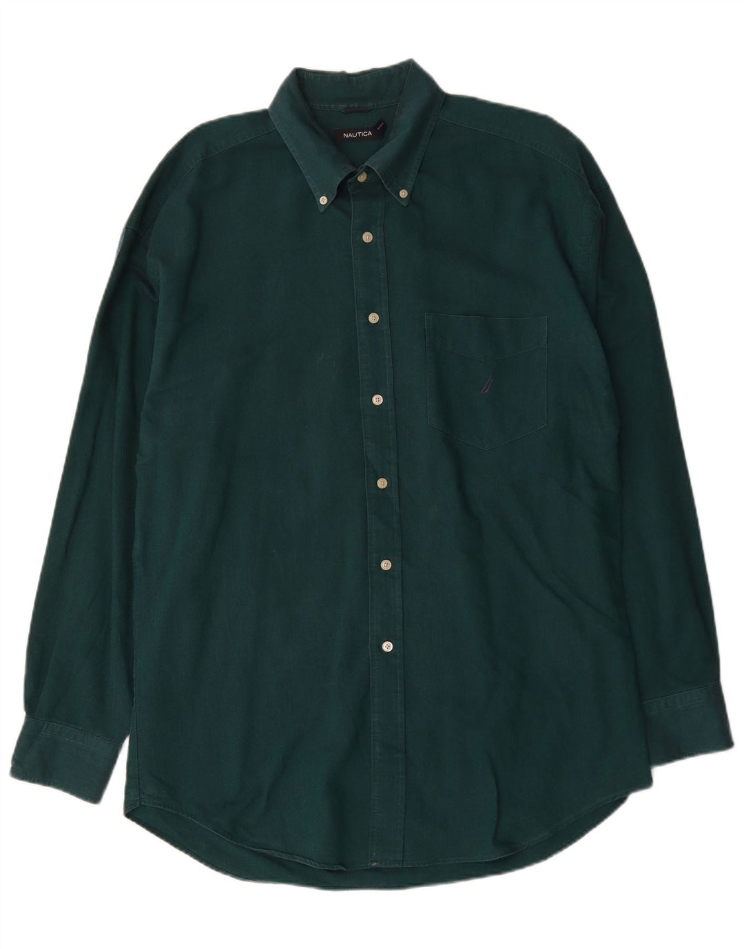 Camisa masculina Nautica XL verde algodão