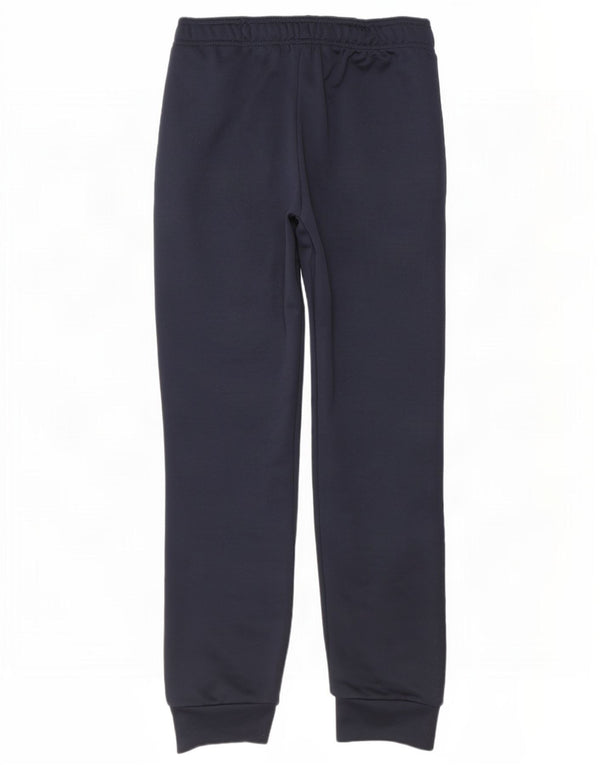 Calça de treino feminina Adidas Joggers UK 8/10 pequeno azul marinho poliéster