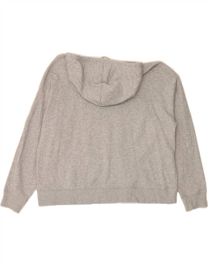 REEBOK Womens Graphic Hoodie Jumper UK 20 2XL Grey Cotton Vintage Reebok and Second-Hand Reebok from Messina Hembry 
