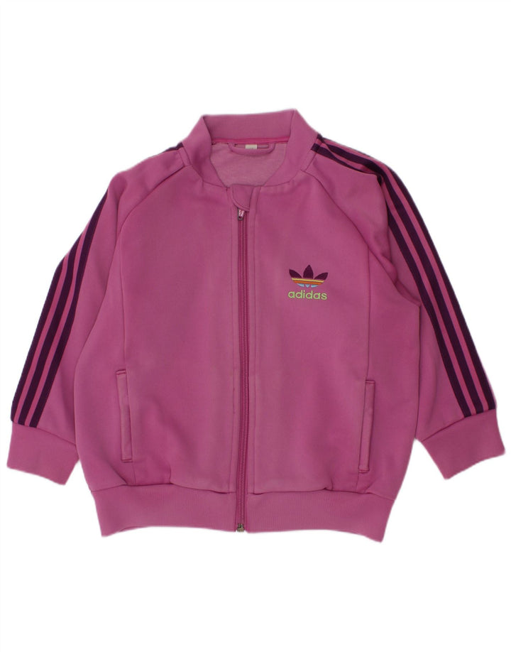 Jaqueta Adidas Meninas Treino Top 3-4 Anos Poliéster Rosa