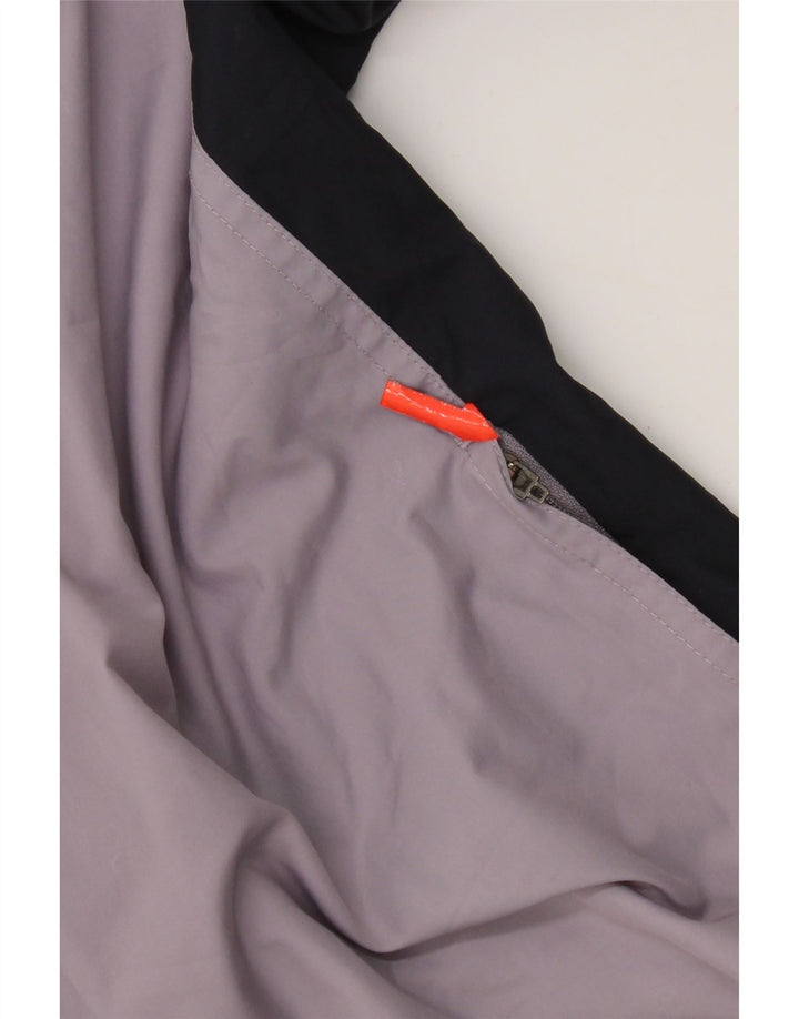 Adidas Womens Tracksuit Top Jacket UK 14 Grande Roxo Colorblock Poliéster