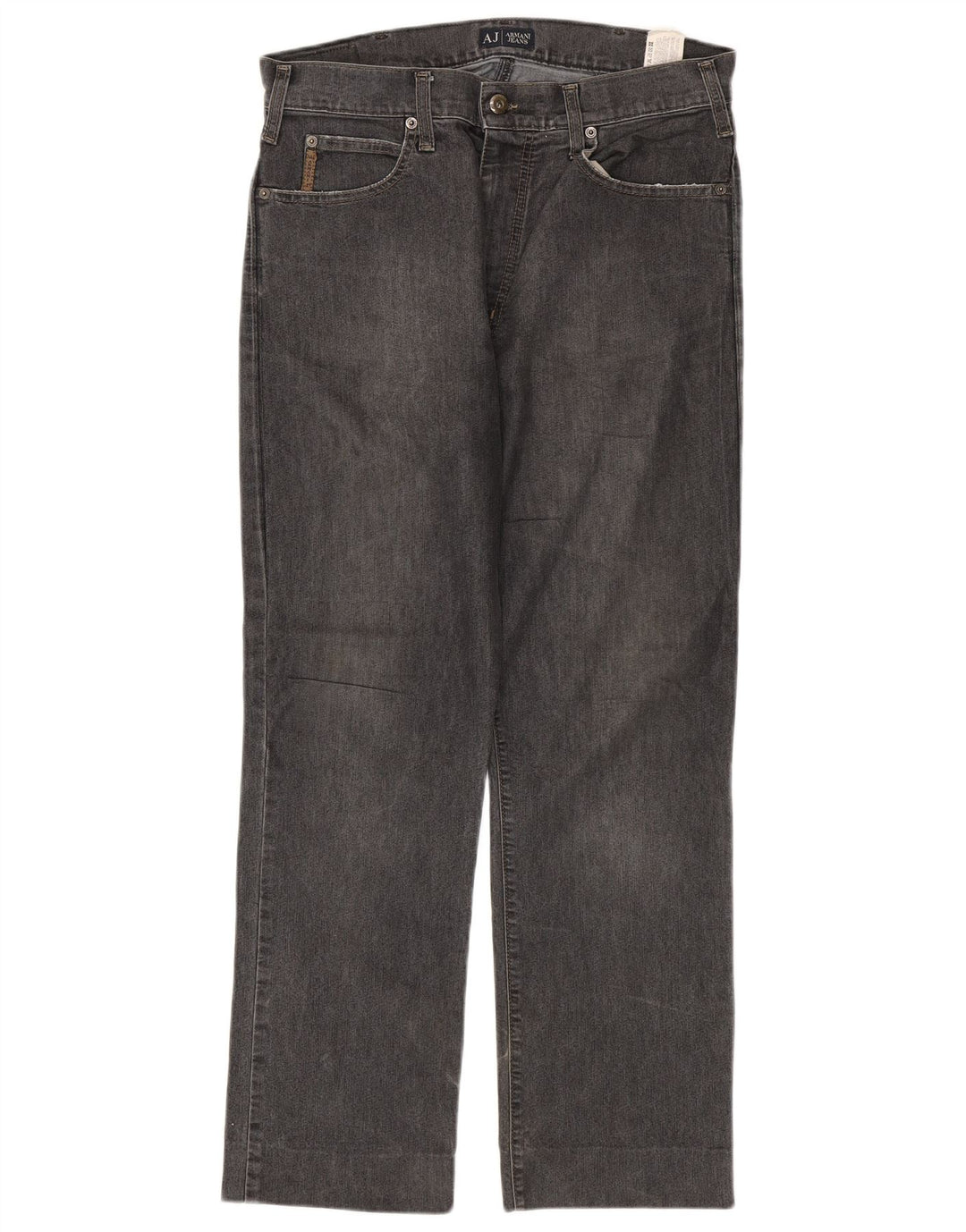 ARMANI Jeans retos femininos W33 L28 algodão cinza