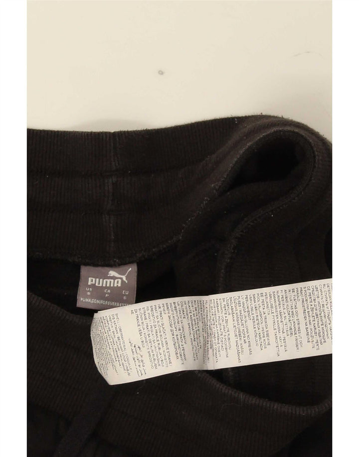 Calça de treino masculina Puma Joggers pequeno algodão preto
