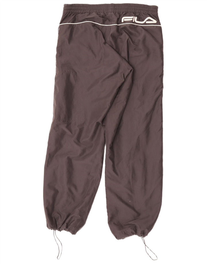 Fila Mens Graphic Tracksuit Calças Joggers Pequeno Poliéster Cinza
