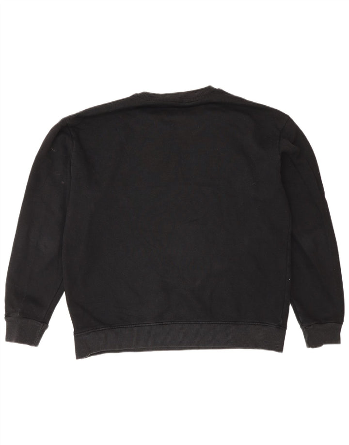 K-Way moletom masculino jumper grande algodão preto