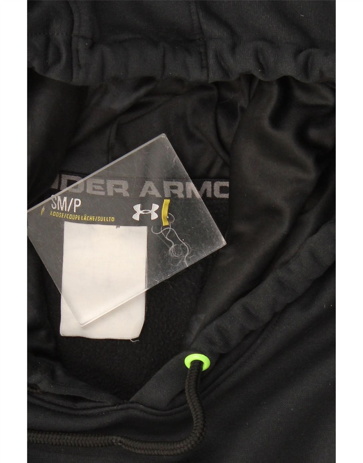 UNDER ARMOUR Masculino gráfico moletom com capuz pequeno preto