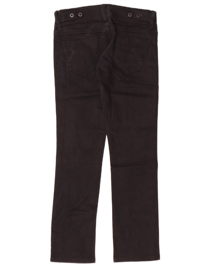 Jeans retos femininos G-STAR W27 L28 algodão preto