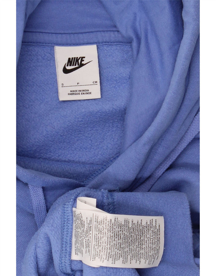 NIKE Mens Hoodie Jumper Pequeno Azul Algodão