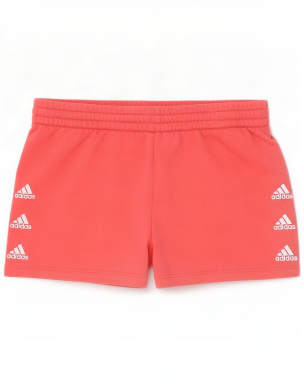 Shorts esportivos gráficos Adidas Aeroready para meninas 12-13 anos algodão rosa