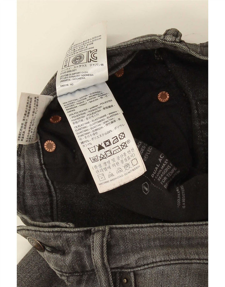 Levi's Mens Slim Jeans W32 L30 Cinza Algodão