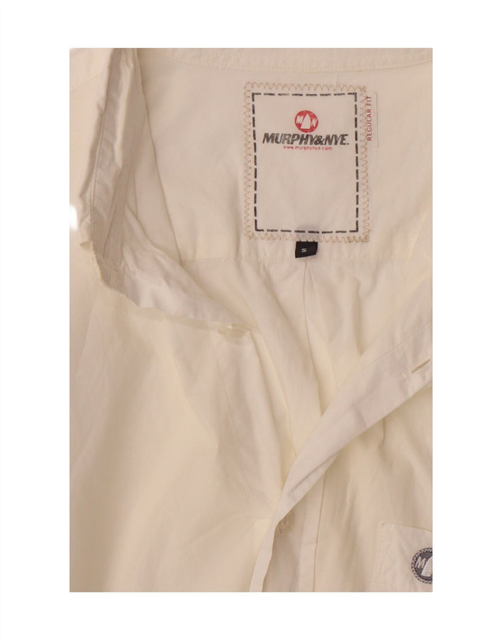 Camisa masculina regular fit MURPHY & NYE pequena branca