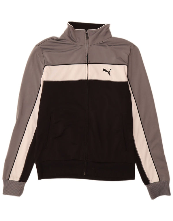 Puma Mens Treino Top Jacket Pequeno Poliéster Colorblock Preto
