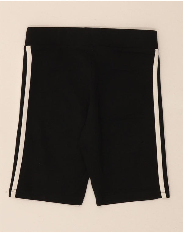 Shorts esportivos femininos Adidas 11-12 anos algodão preto
