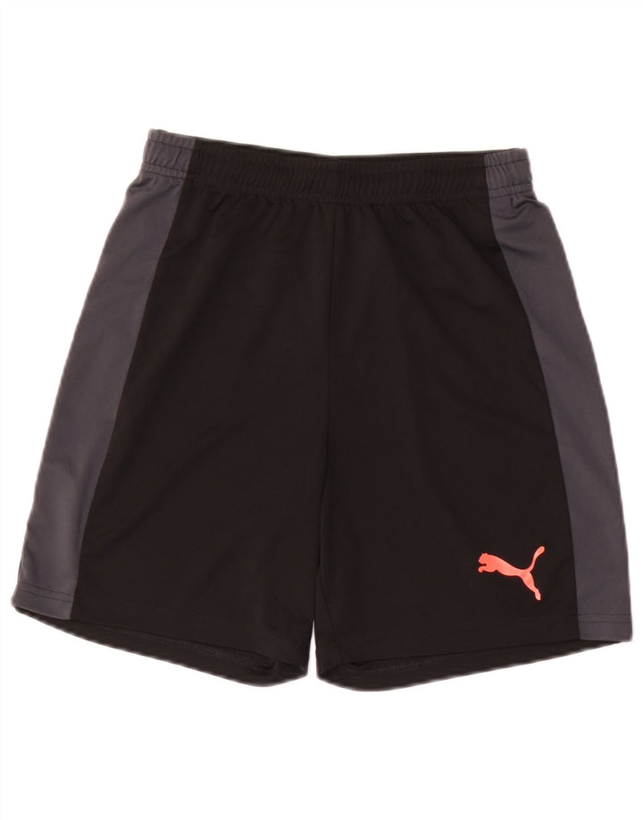 Shorts esportivos masculinos Puma XS preto colorblock poliéster
