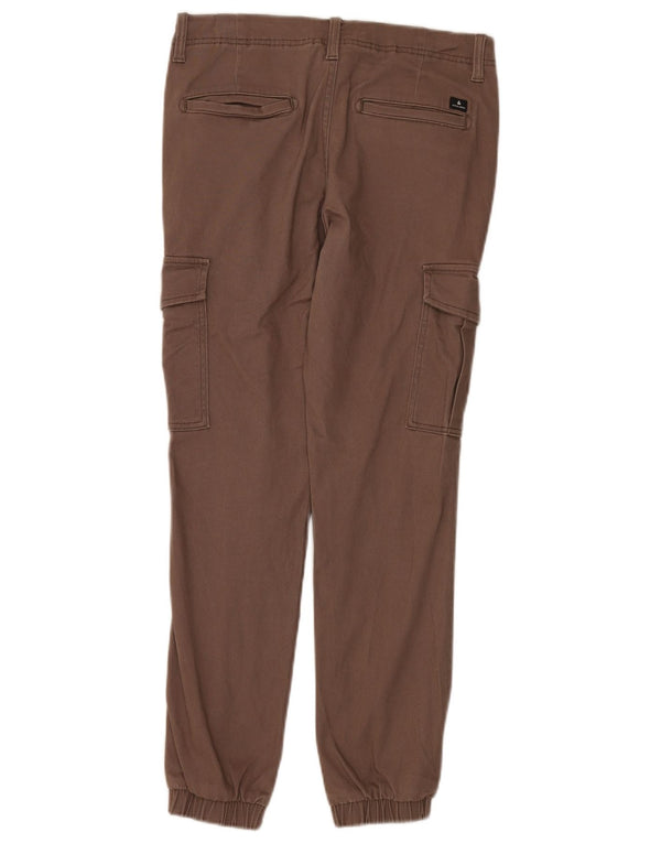 Calça cargo masculina Jack & Jones Slim Joggers W29 L30 algodão cinza