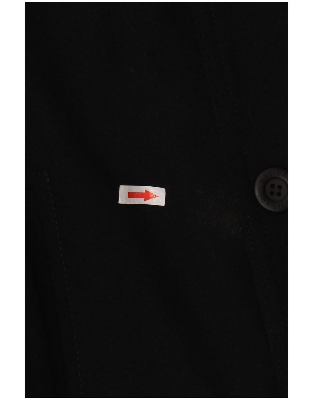 Sobretudo masculino NAVIGARE UK 38 lã preta média