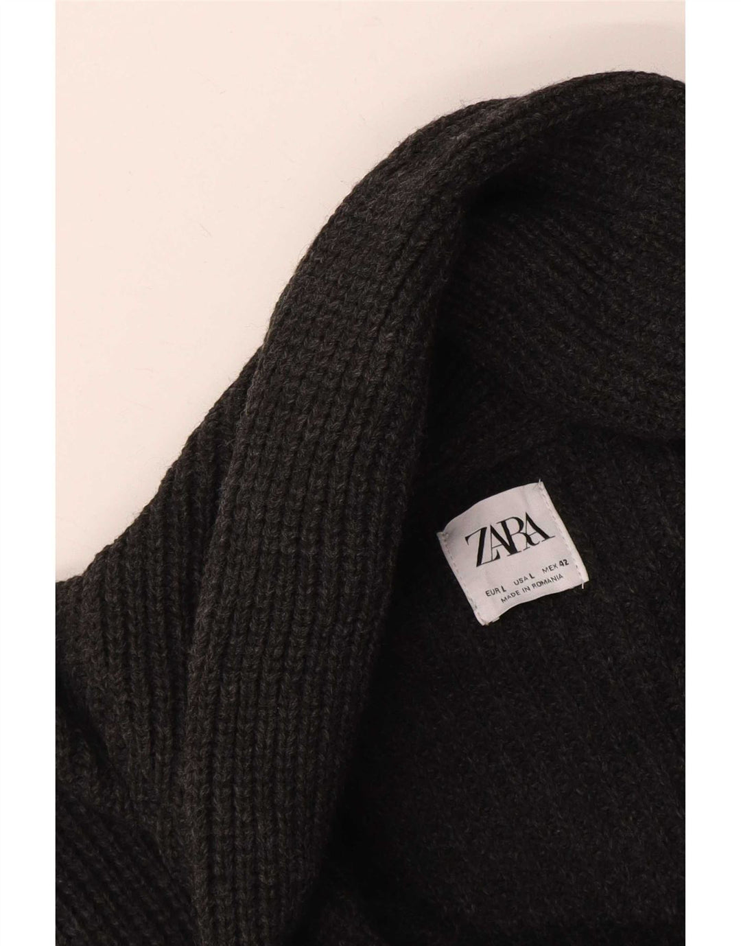 Suéter cardigã masculino Zara grande cinza