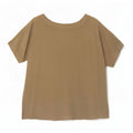 Blusa feminina vintage UK 16 grande cáqui