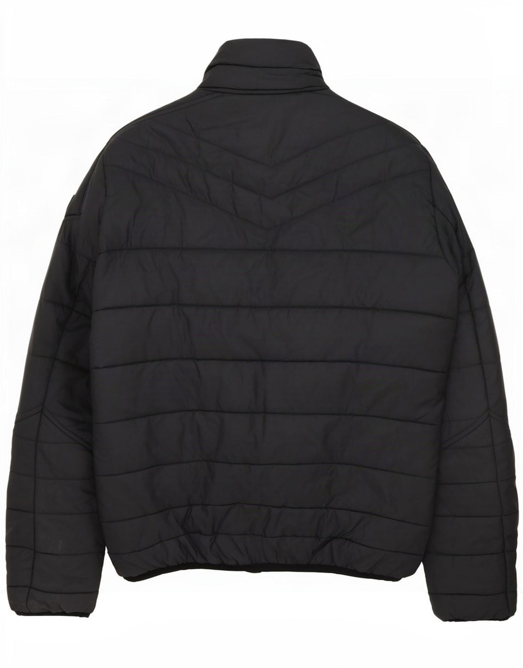Jaqueta acolchoada masculina Diesel UK 40 grande nylon cinza