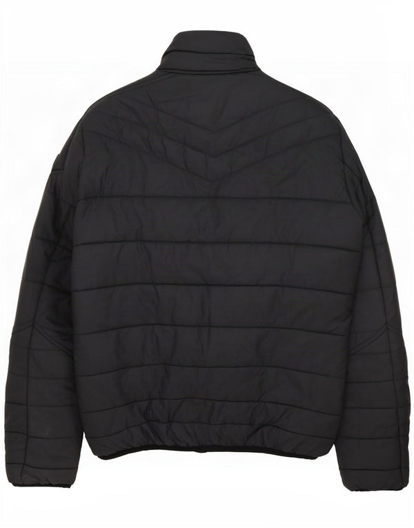 Jaqueta acolchoada masculina Diesel UK 40 grande nylon cinza