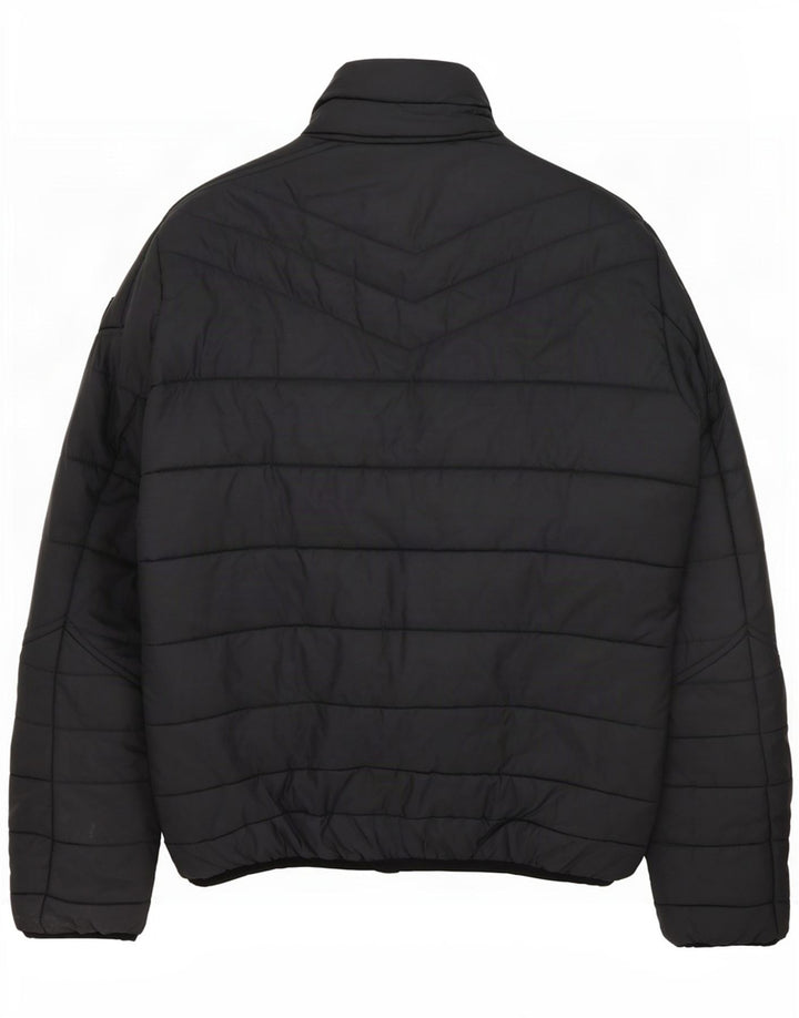 Jaqueta acolchoada masculina Diesel UK 40 grande nylon cinza