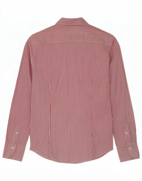 Camisa feminina Benetton UK 14 listra vermelha grande
